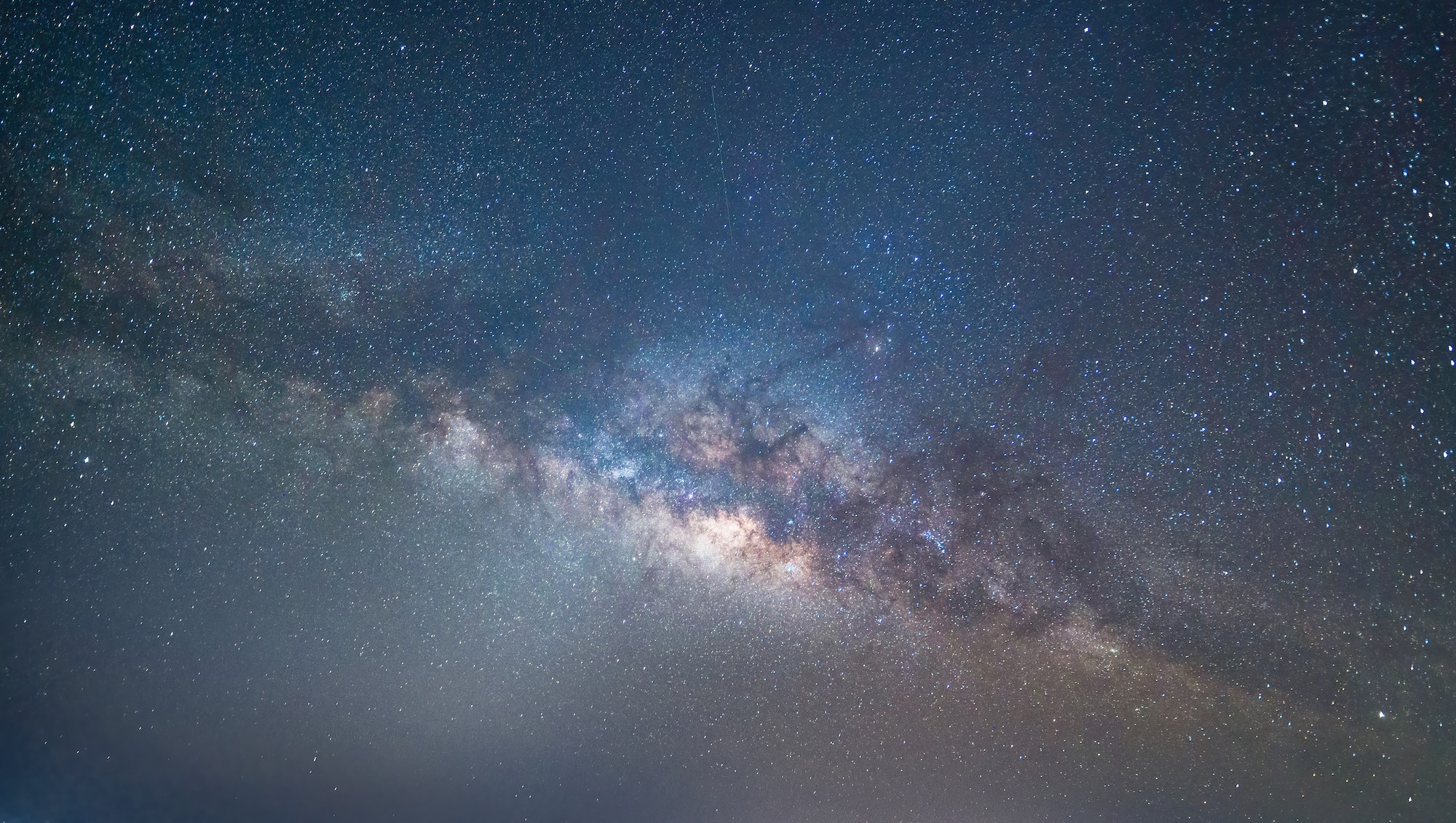 Milky way at night. Natural universe space landscape. Galaxy that contains our Solar System